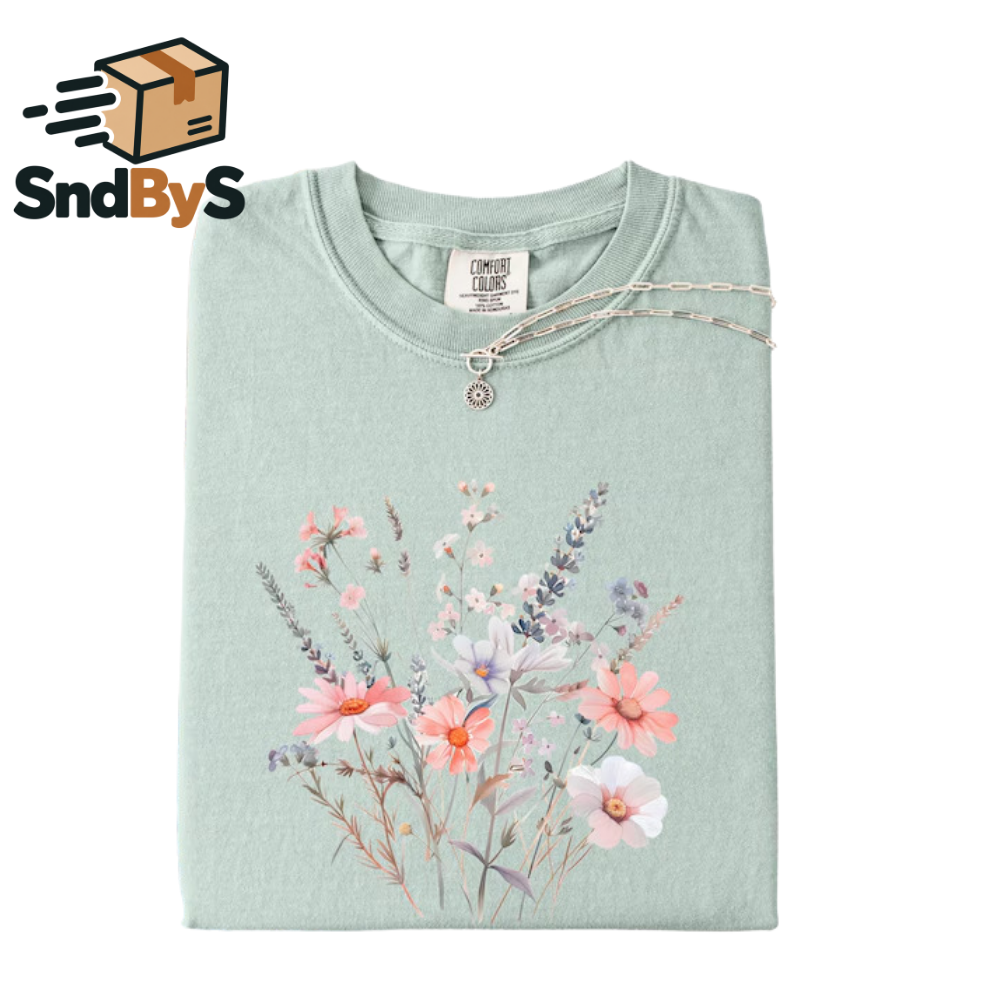 Comfort Colors Pastel Wildflower T-Shirt