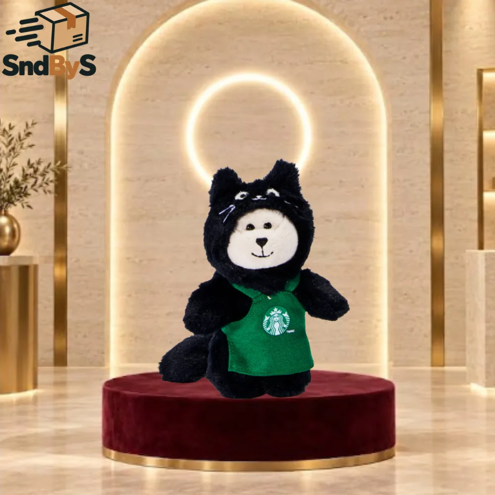Black Cat Bearista Plush Bag Charm Starbucks Halloween Bearista Mini keychain 2026