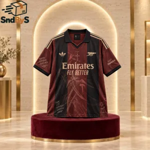 Arsenal x Travis Scott Custom V-Neck Polo Jersey 2026 11 17 1