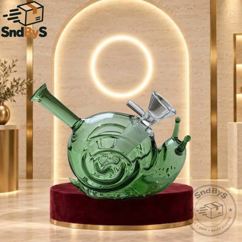 Green Snail Glass Water Pipe Smoking Bong by Canna Style 2026
