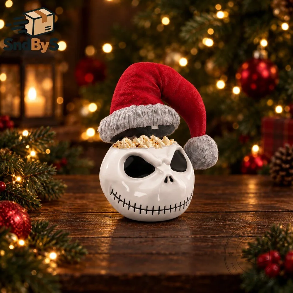 Jack Skellington Santa Hat Popcorn Bucket 2026 6 Jack Skellington Santa Hat Popcorn Bucket 2026