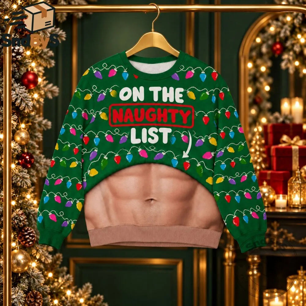 On The Naughty List Abs Fake Muscle Christmas Sweater 2026 4 On The Naughty List Abs Fake Muscle Christmas Sweater 2026