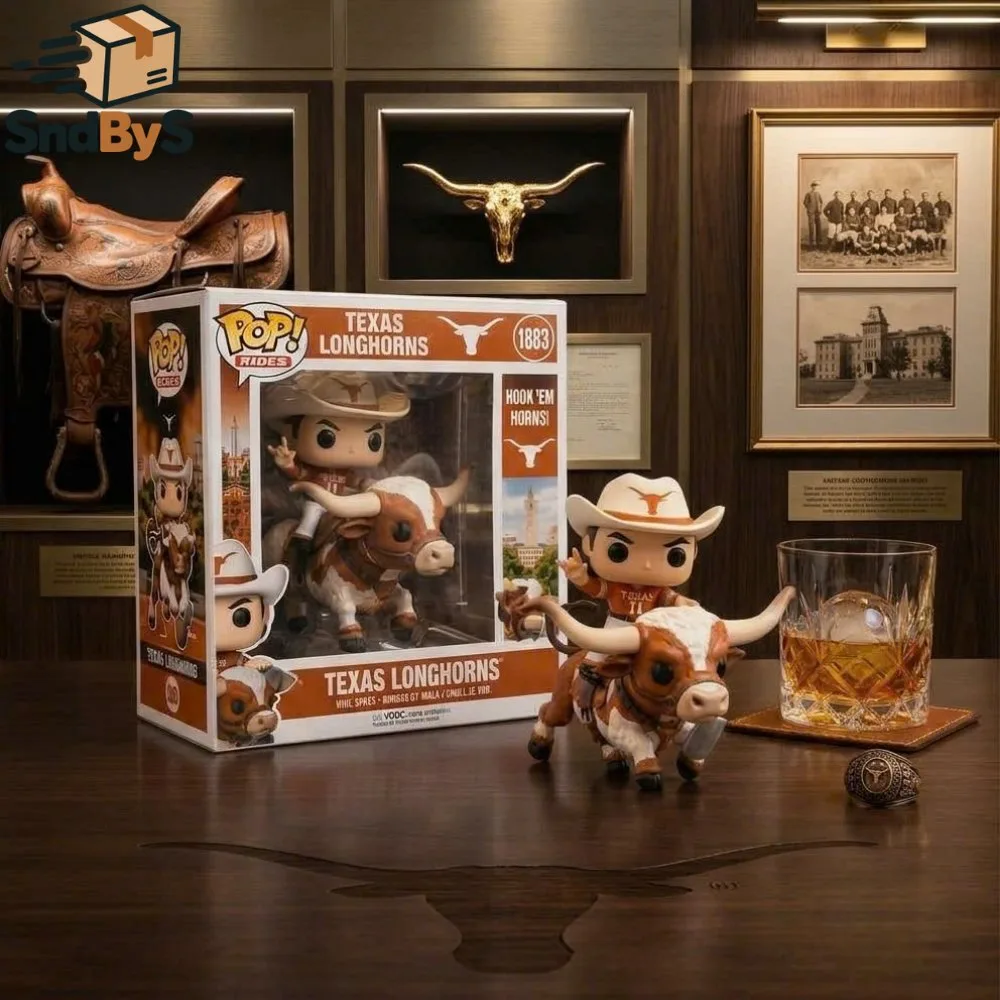 Funko Pop Rides Texas Longhorns Cowboy on Longhorn Vinyl Figure 2026