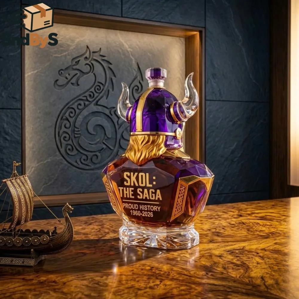 Minnesota Vikings 66th Anniversary Viking Warrior Whiskey Decanter 2026 8 Minnesota Vikings 66th Anniversary Viking Warrior Whiskey Decanter 2026