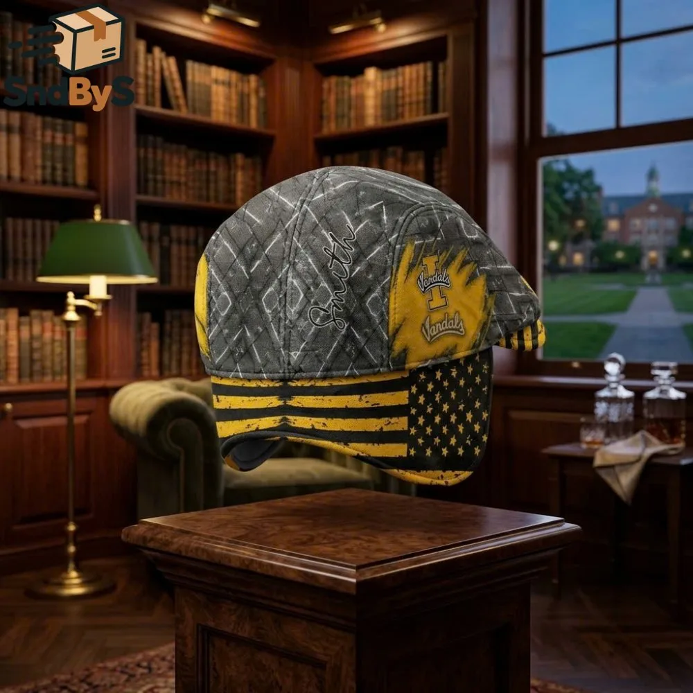 Idaho Vandals NCAA Flat Cap with Foldable Ear Flaps Hat 2026 10 Idaho Vandals NCAA Flat Cap with Foldable Ear Flaps Hat 2026